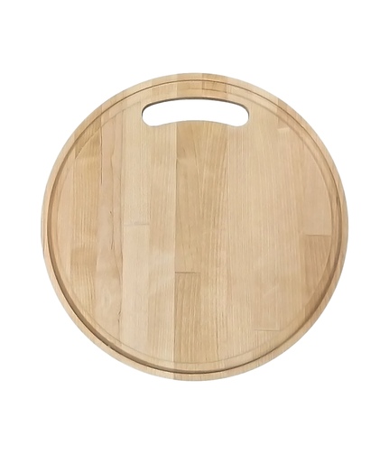 Доска разделочная с желобом 28х28х0,8 см, круглая оптом