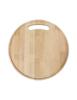 Доска разделочная с желобом 28х28х0,8 см, круглая