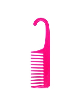 Пластиковый гребень для волос серия 016 розовый