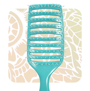 Ventilation brush for hair